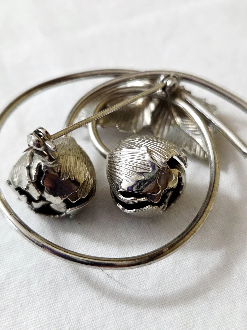 Vintage Bond-Boyd Sterling Silver Floral Leaf Brooch Pin | Mid Century Botanical